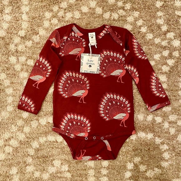 kate quinn Other - NWT Kate Quinn Bamboo Peacock Long Sleeve Romper